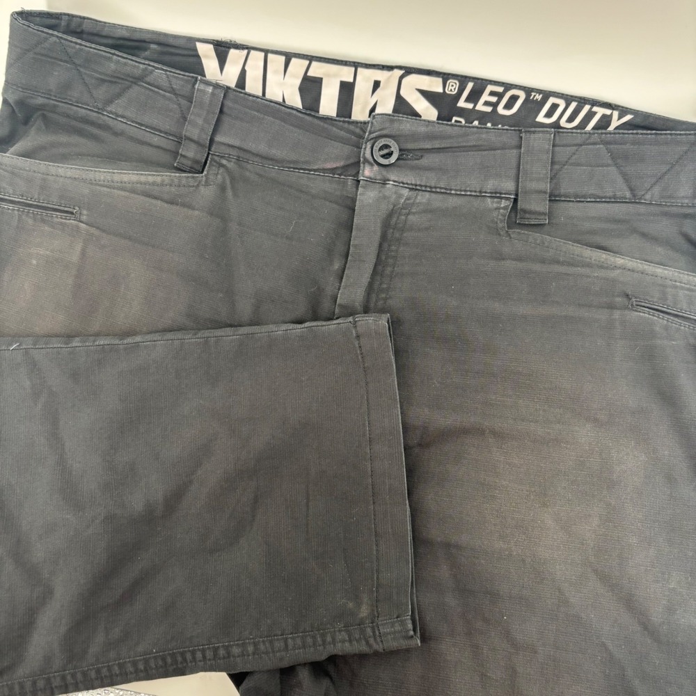 Viktos Mens‎ LEO Duty Pants 38x32 (Fits 40x31) Black Tactical Ripstop Work Cargo